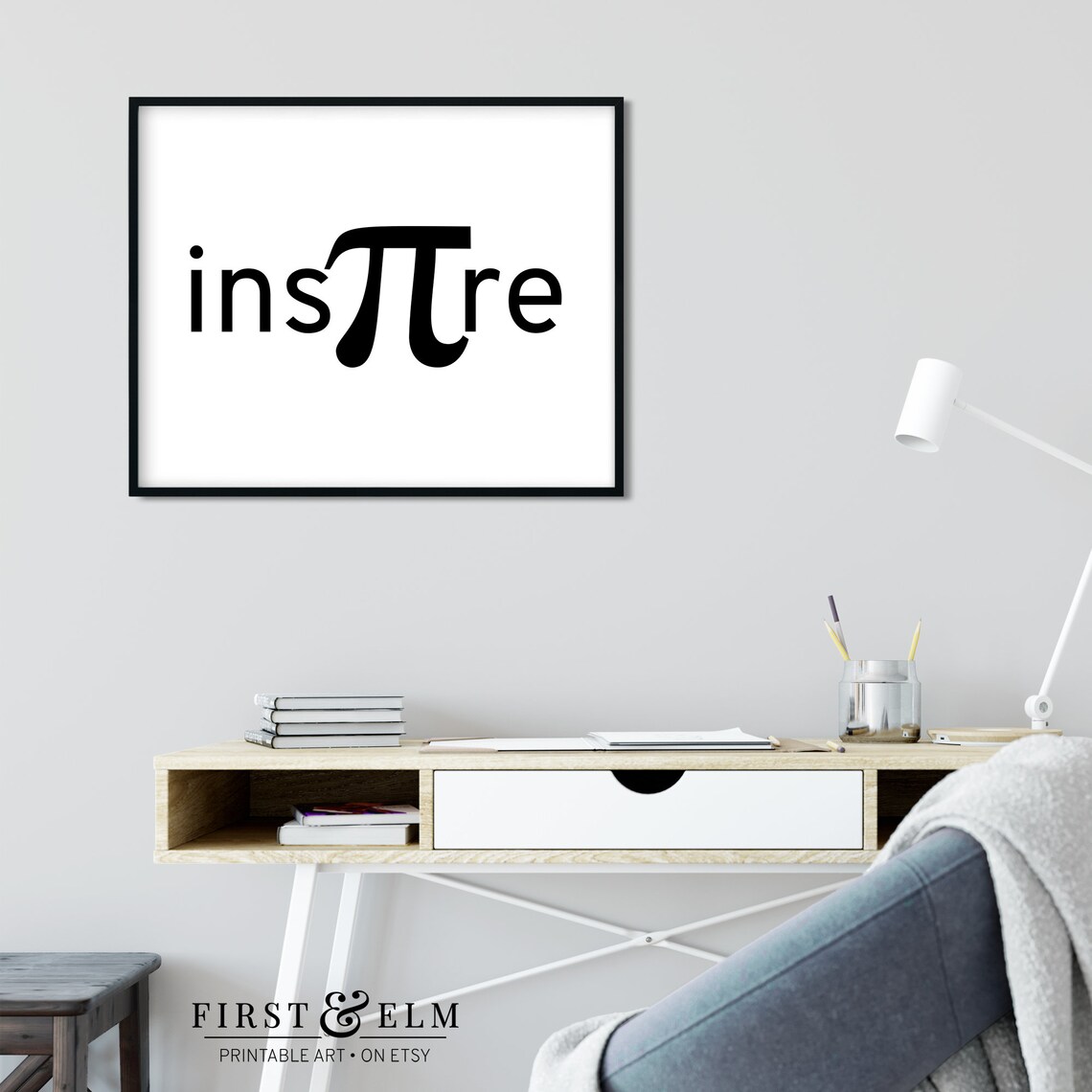 Inspire Pi Poster, Math Teacher Office Art - Image 3