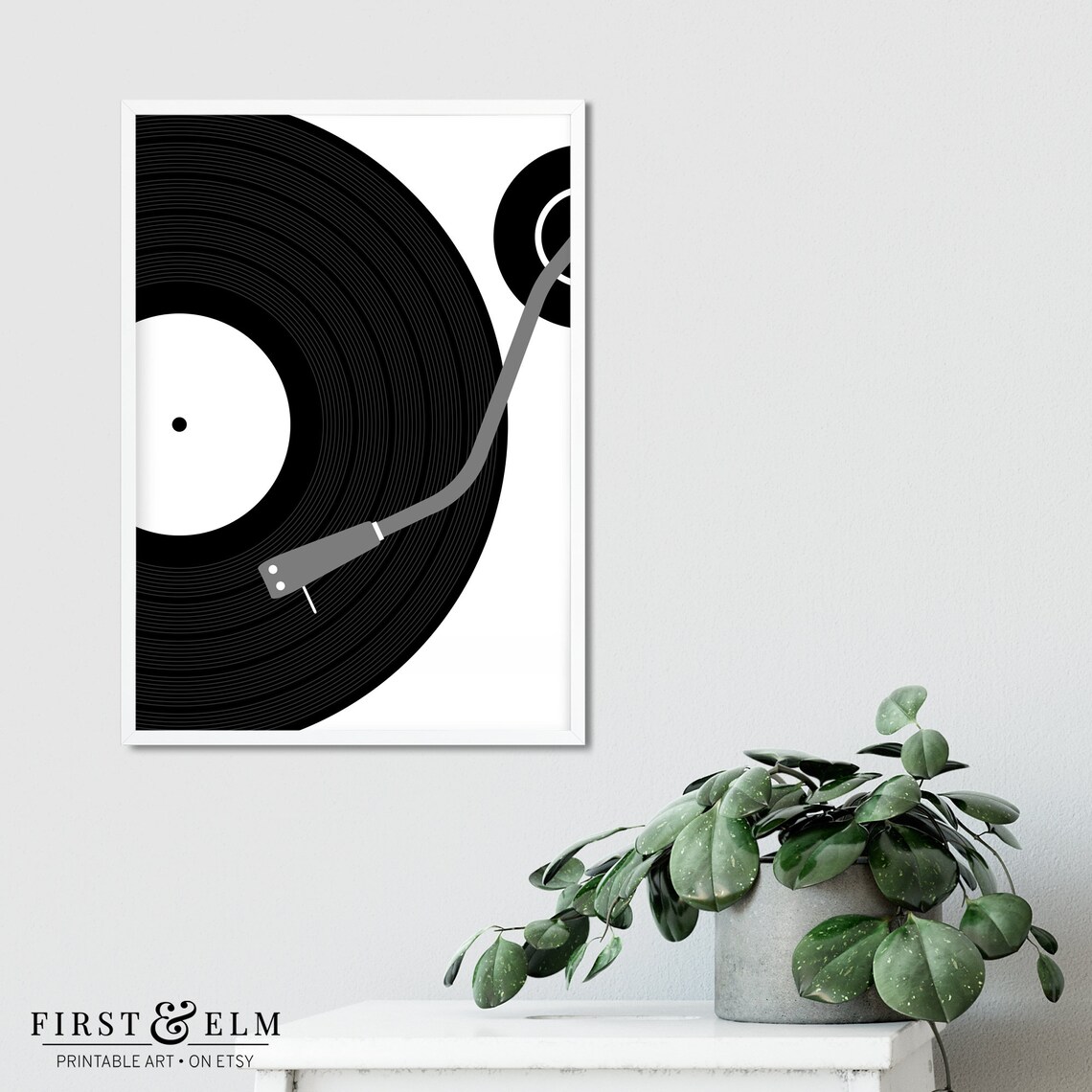 Record Player Turntable Music Art Print, Band Studio - Image 2