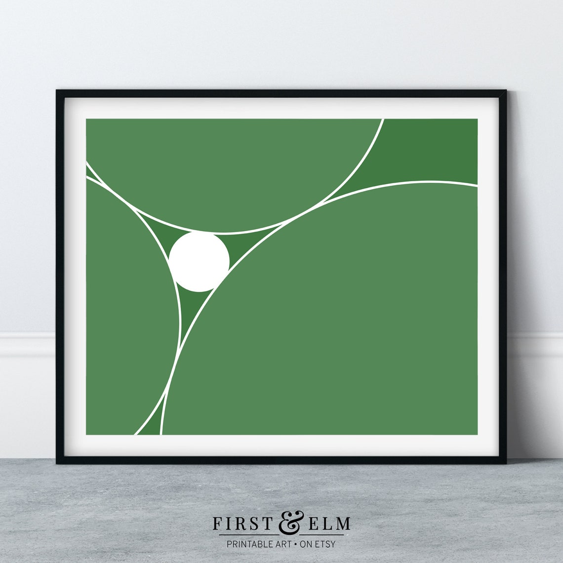 Descartes Theorem Kissing Circles Tangent Geometry Math Poster