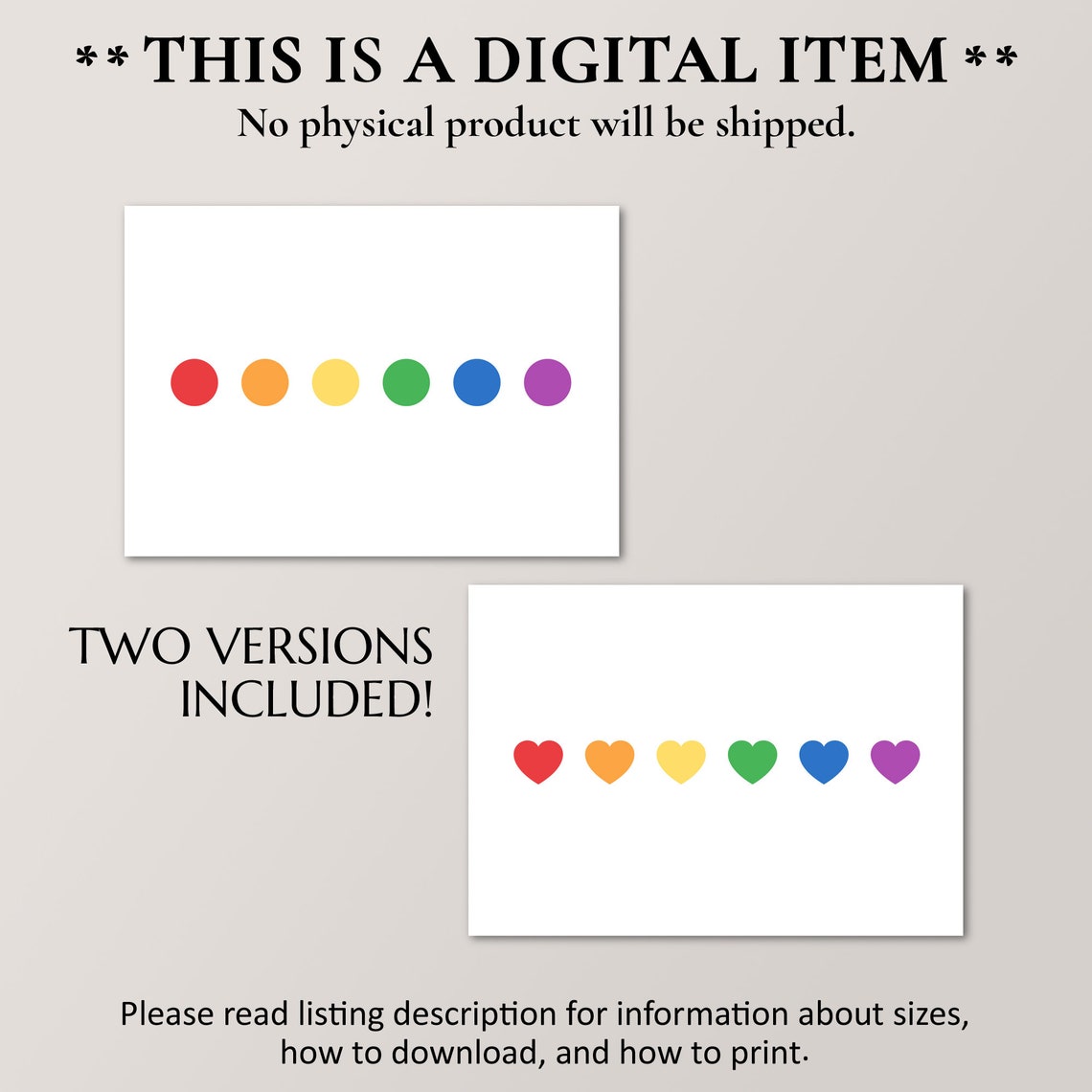 Subtle Rainbow Dots Minimalist LGBT Gay Pride Flag Bold Poster - Image 2