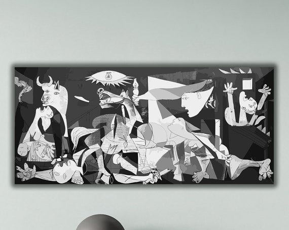 Guernica Canvas Print Pablo Picasso War Painting Cubist Surrealist Art
