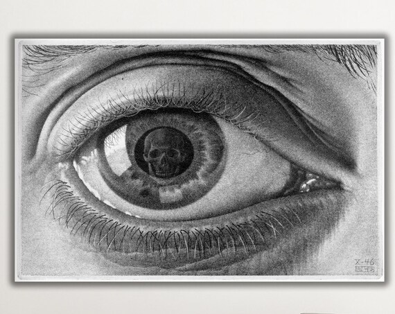 Escher Eye Surrealist Art Print