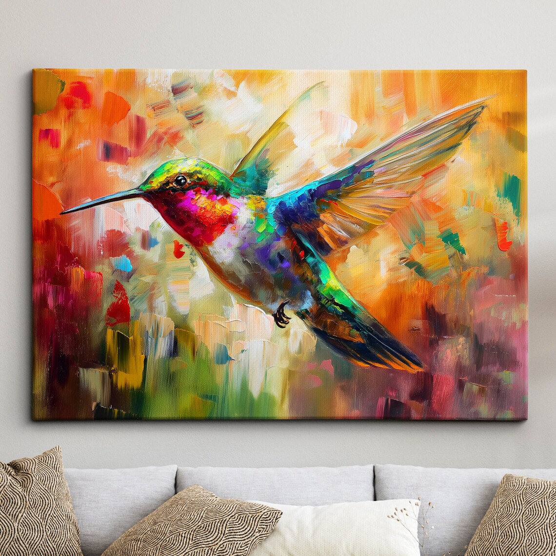 Hummingbird Pet Animal Flying Poster Print