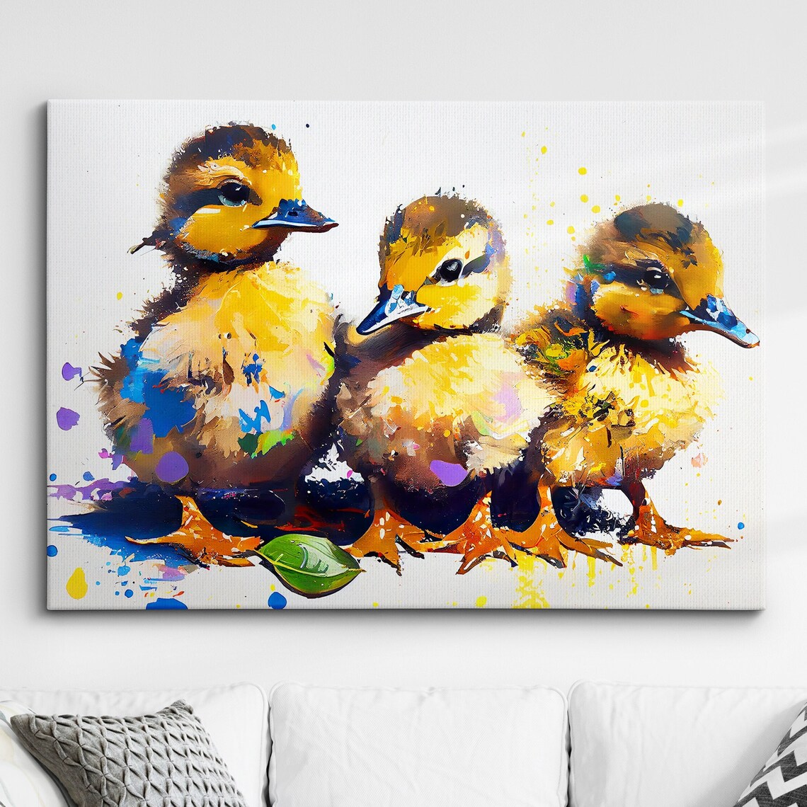 Beautiful Ducklings Home Office Wall Art Print