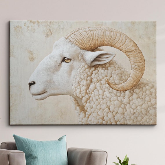 Minimal Iconic Sheep Abstract Lamb Oil Painting Animal Splatter Style Wall Art Framed Canvas Poster Print Homeoffice Room Decor Gifts