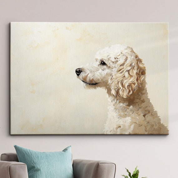 Poodle Abstract Dog Pet Animal Oil Painting Wall Art Framed Canvas Poster Print Home Kitchen Office Bedroom Living Room Decor Gift