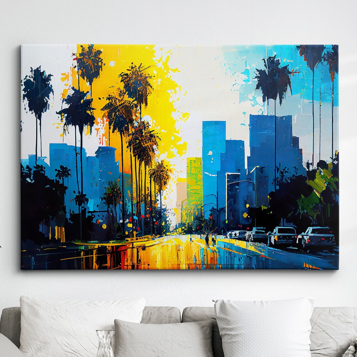 Los Angeles Downtown Hollywood Landmark Art Print