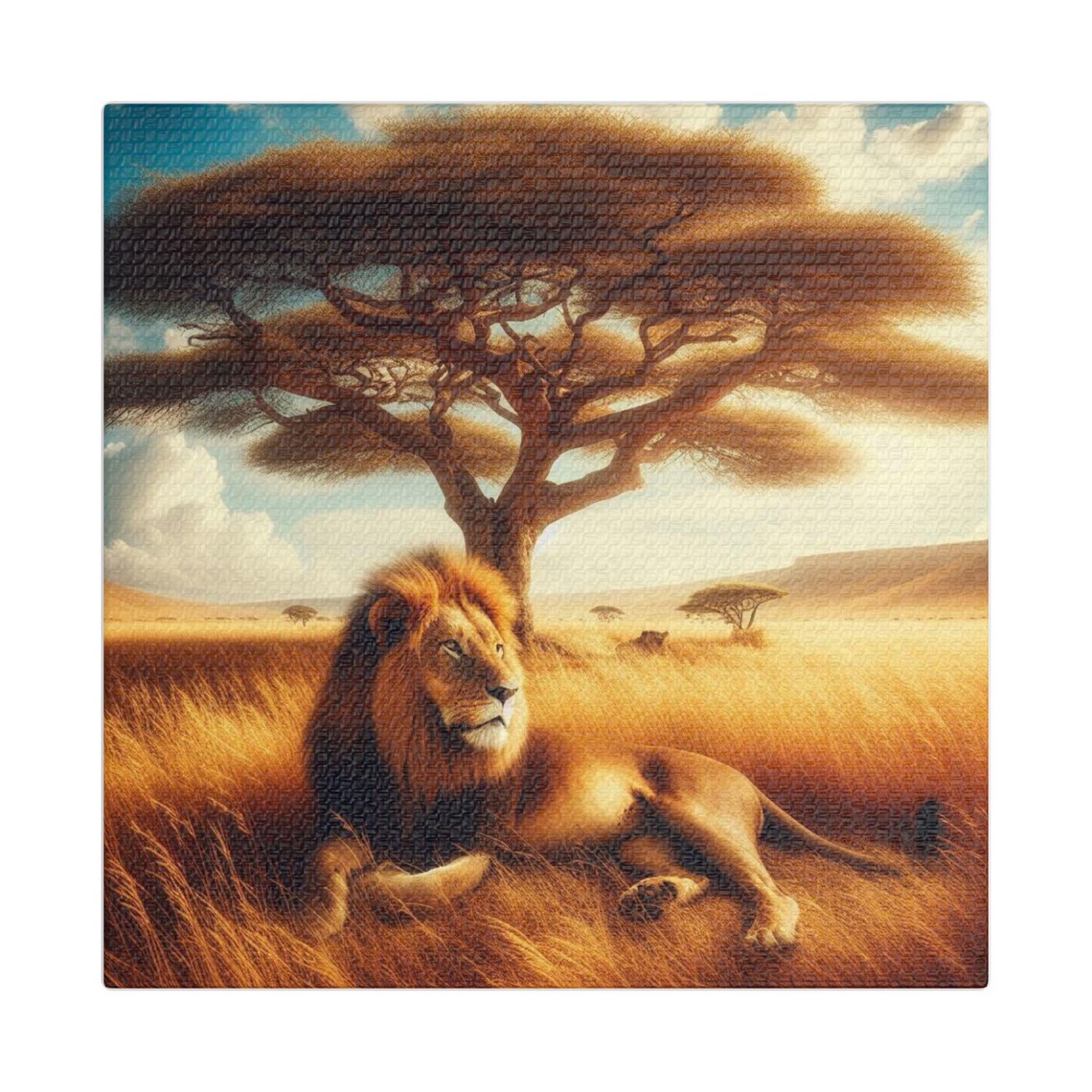 Majestic Lion Art Print, Safari Decor Gift