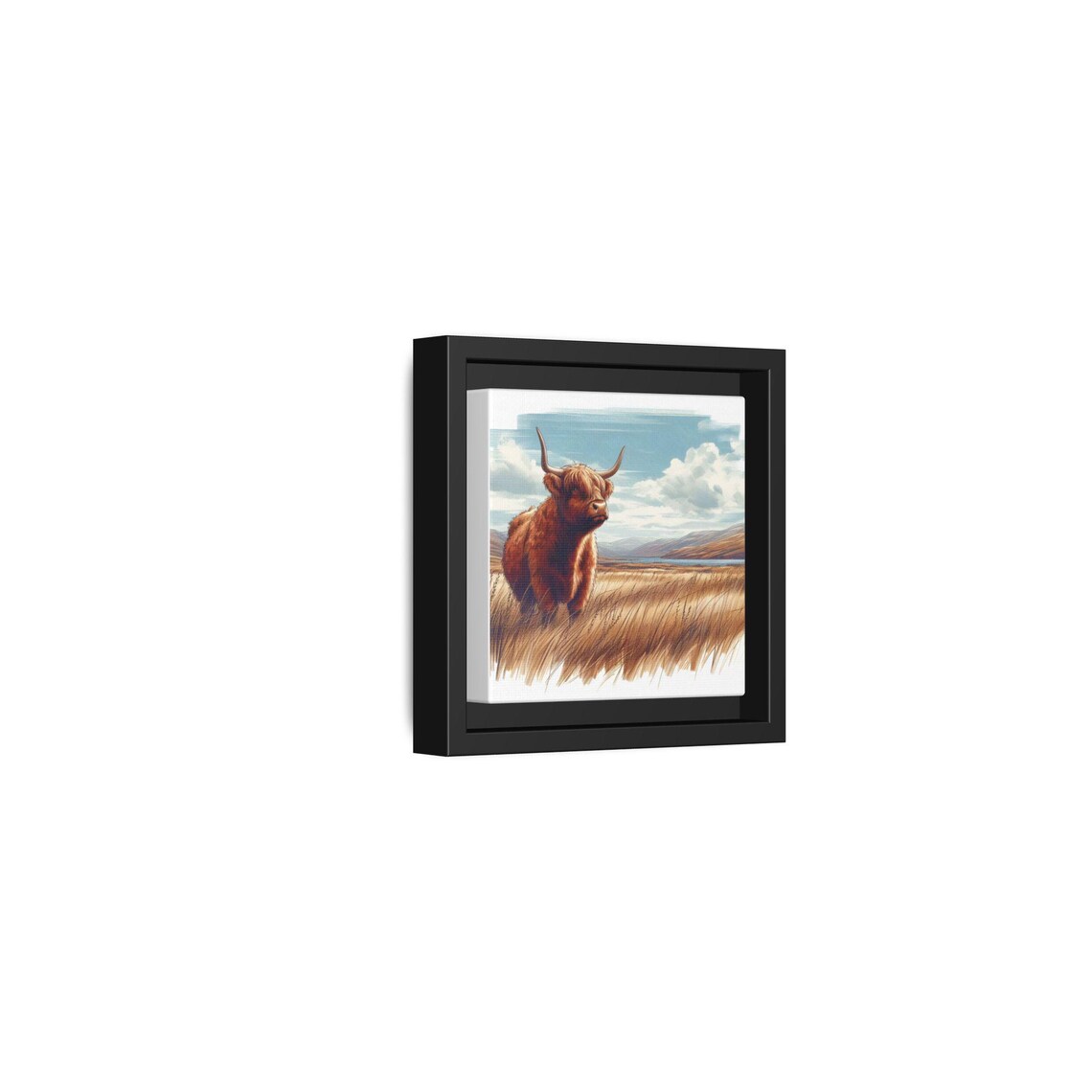 Highland Cow Art Print, Rustic Farmhouse Decor - Image 2