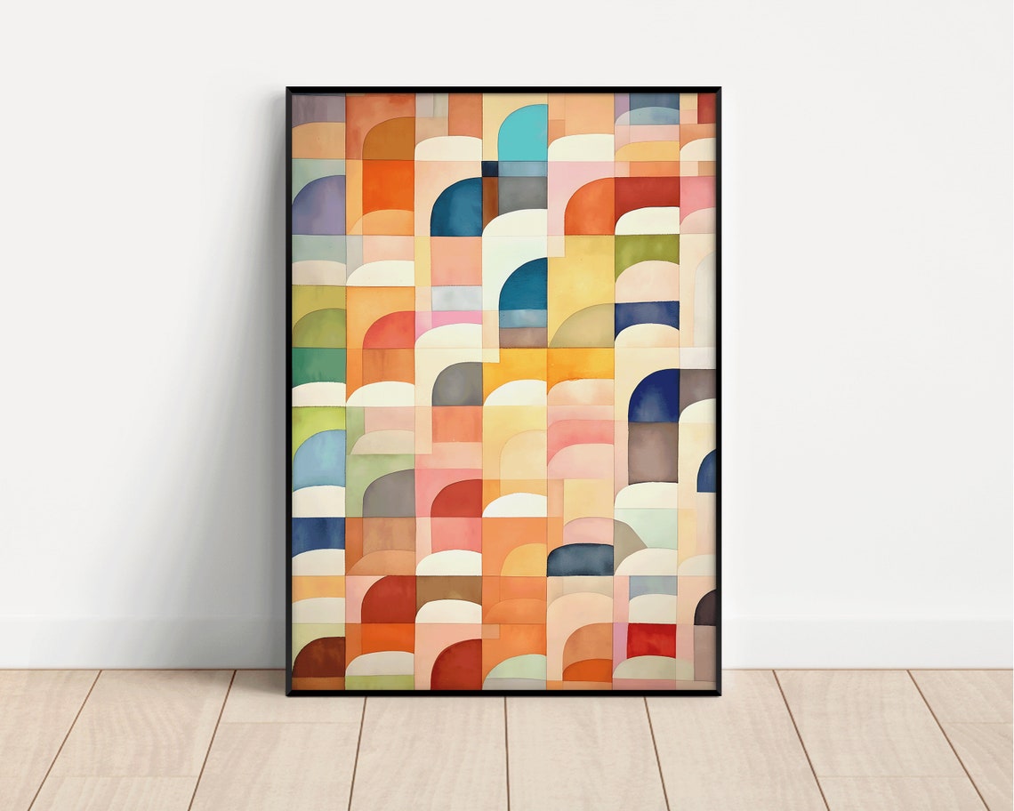 Abstract Watercolor Rainbow Print Rainbow Wall Art Rainbows Abstract Art Colorful Wall Art Home Dcor - Image 2