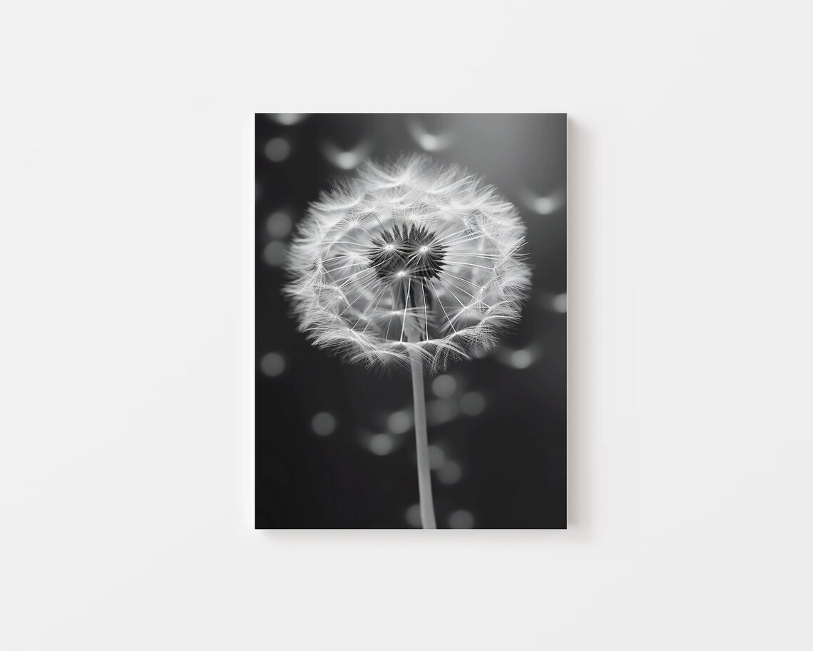 Dandelion Minimalist Poster, Botanical Wall Art - Image 4