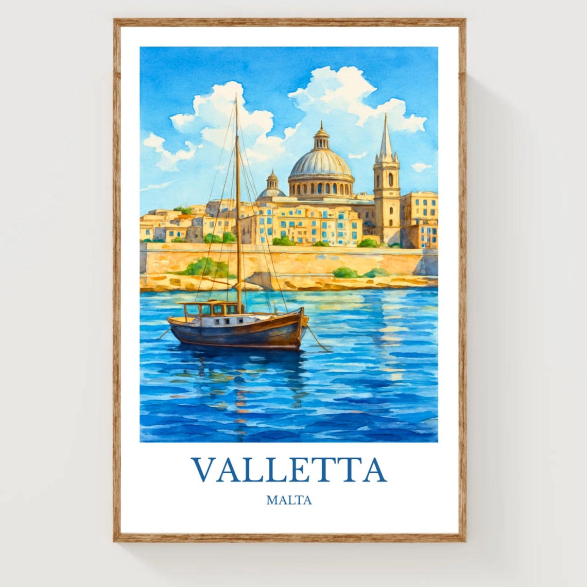 Valletta Travel Poster