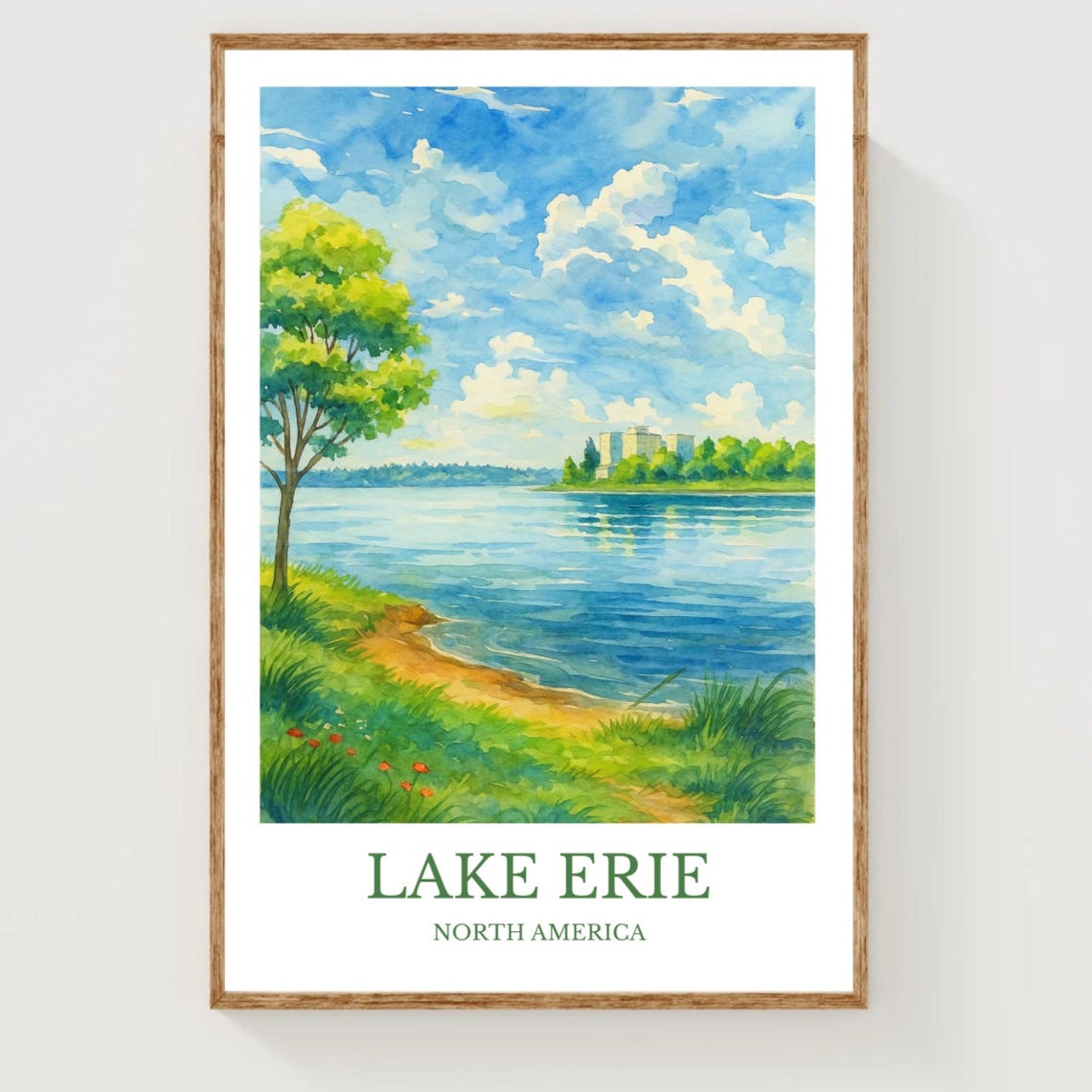 Lake Erie Travel Poster