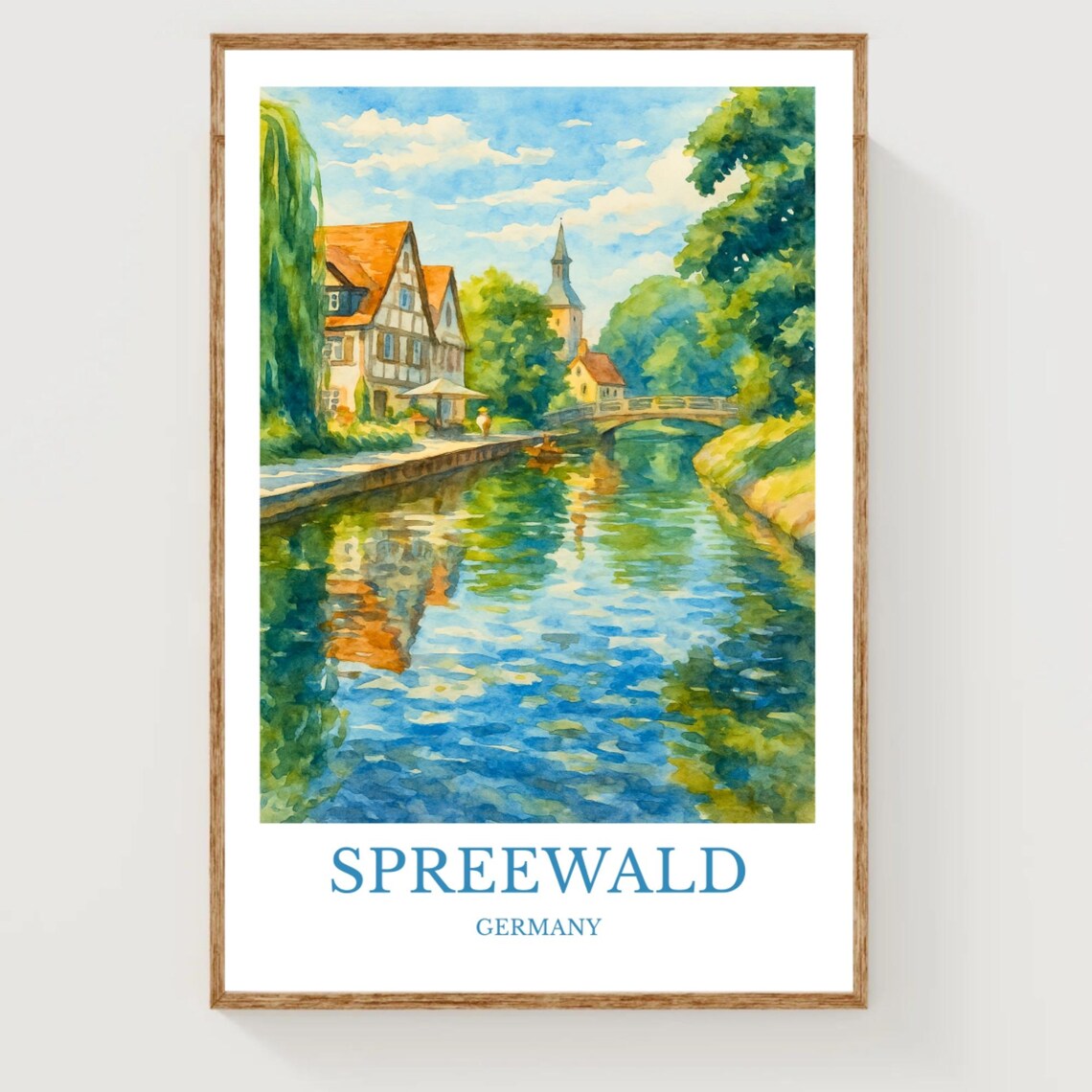Spreewald Travel Poster