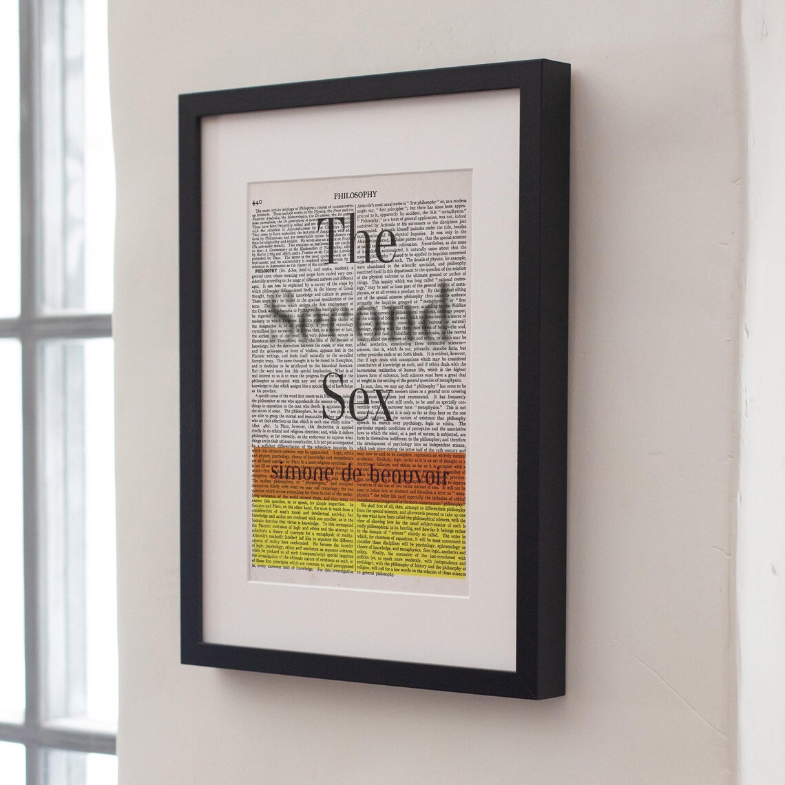 The Second Sex Simone De Beauvoir Philosophy Page Literary Art Print - Image 4