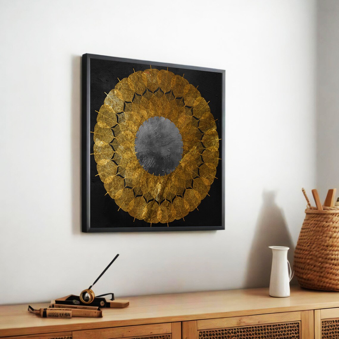 Modern Abstract Mandala, Luxury Contemporary Art Print - Image 5