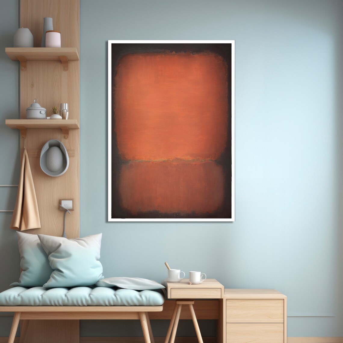 Rothko Inspired Abstract Art Print, Modern Minimalist - Image 4