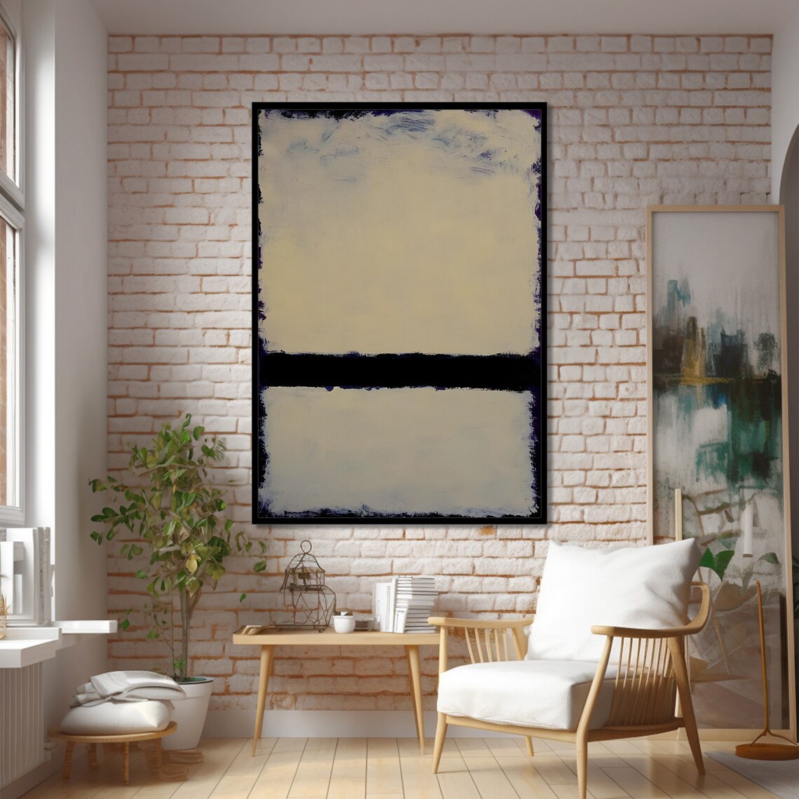 Mark Rokhto-Inspired Minimalist Abstract Painting - Image 2