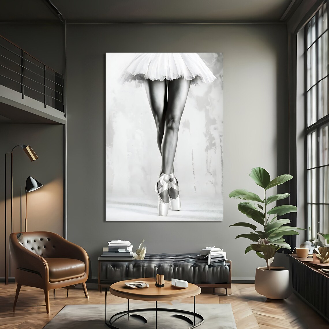 Elegant Ballerina Wall Decor, Dance Enthusiast Art Print - Image 3