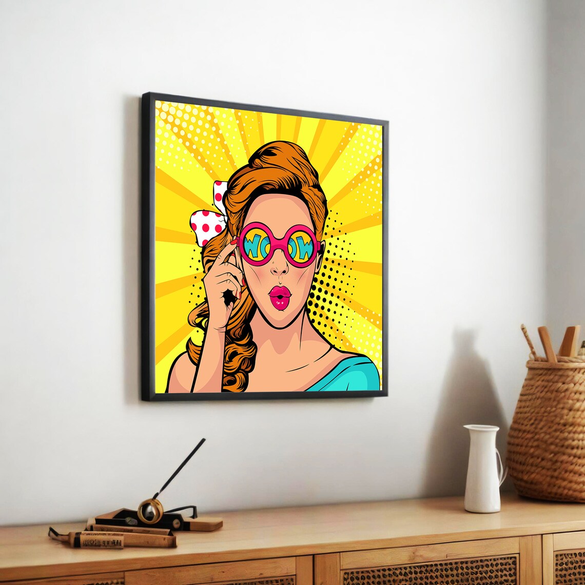Retro Pop Art Woman, Bold Fashion Illustration - Image 5