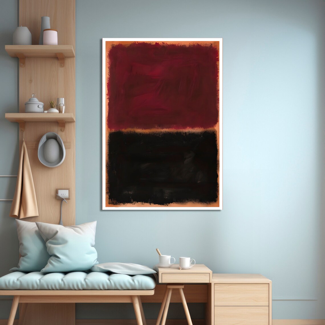 Mark Rokhto Style Abstract Art, Modern Minimalist - Image 4