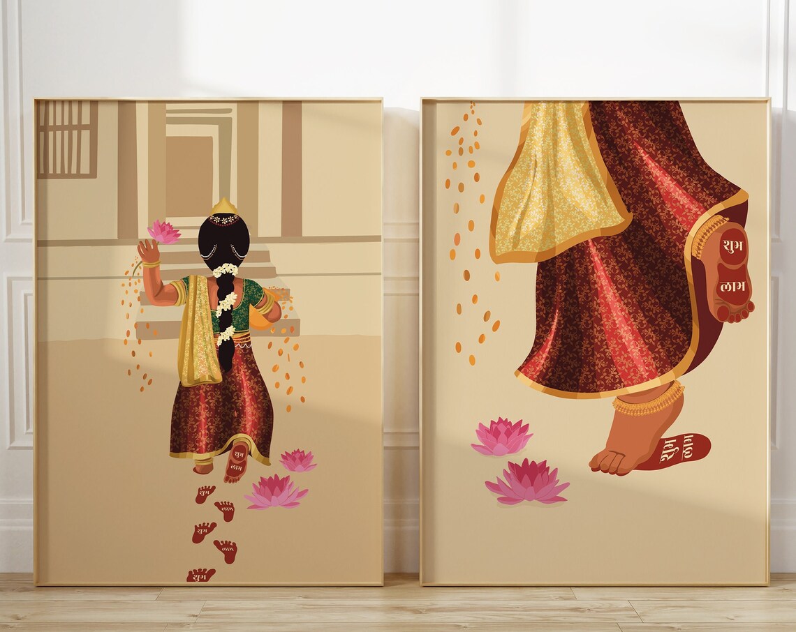 Lakshmi Devi Walking Into Your House, Goddess