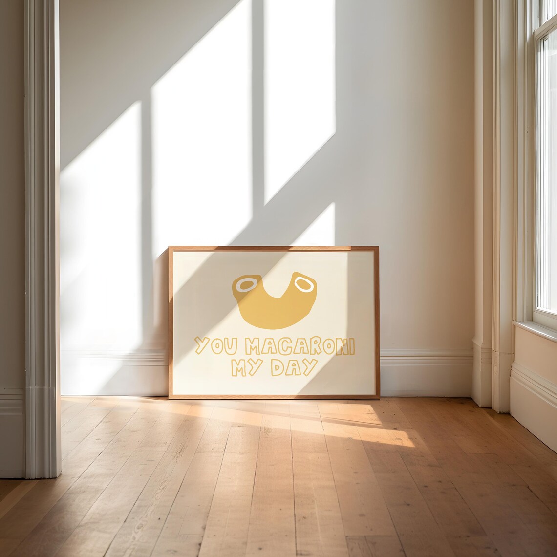 Funny Pasta Poster, Modern Kitchen Decor - Image 5