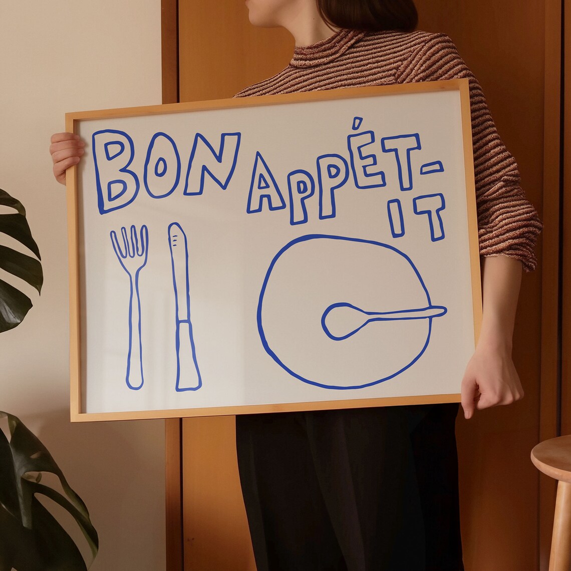 Bon Appetit Minimalist French Food Art Print - Image 2