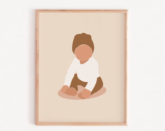 Baby Boy Nursery Print Gift Wall Art Decor Playroom Instant Room