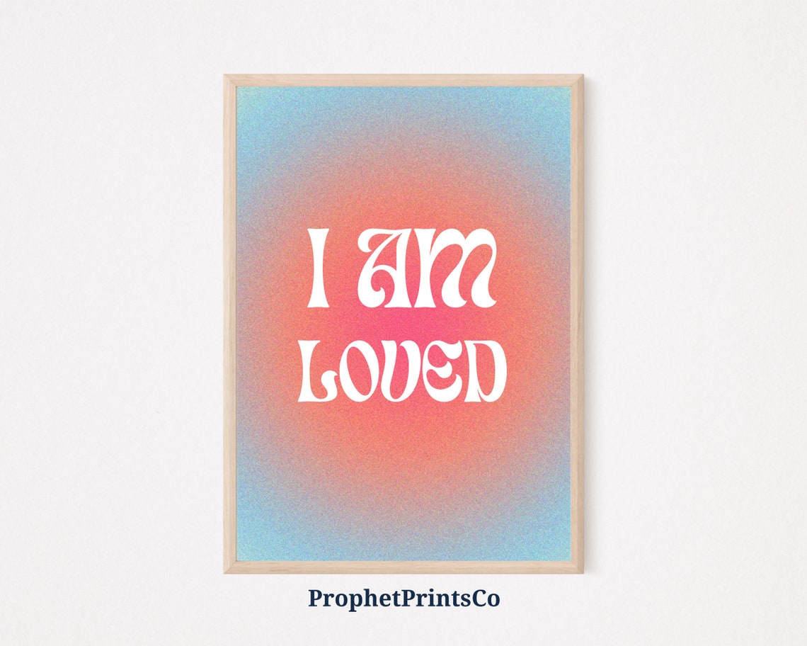 Daily Affirmations Poster Print Self Love Healing Wall Art Self Gift Mental Health Home Dcor Wall Art Digitial