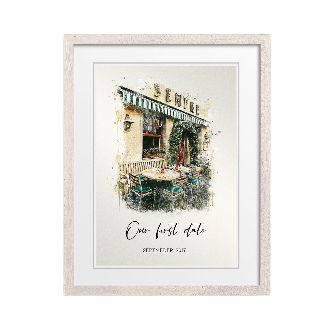 Custom Watercolor Frosty's Coffee Shop Where It All Began Poster - Image 2