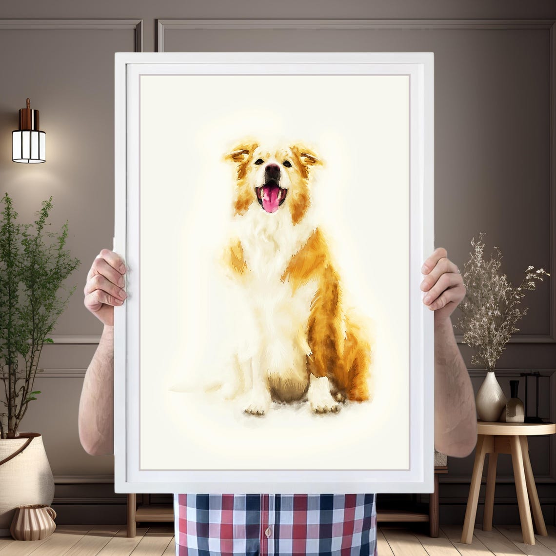 Original Portrait Dog Original Pet Painting Hand Painted Dog Hand Drawn Dog Watercolor Dog Portrait Custom Dog Drawing Pet Painting - Image 2