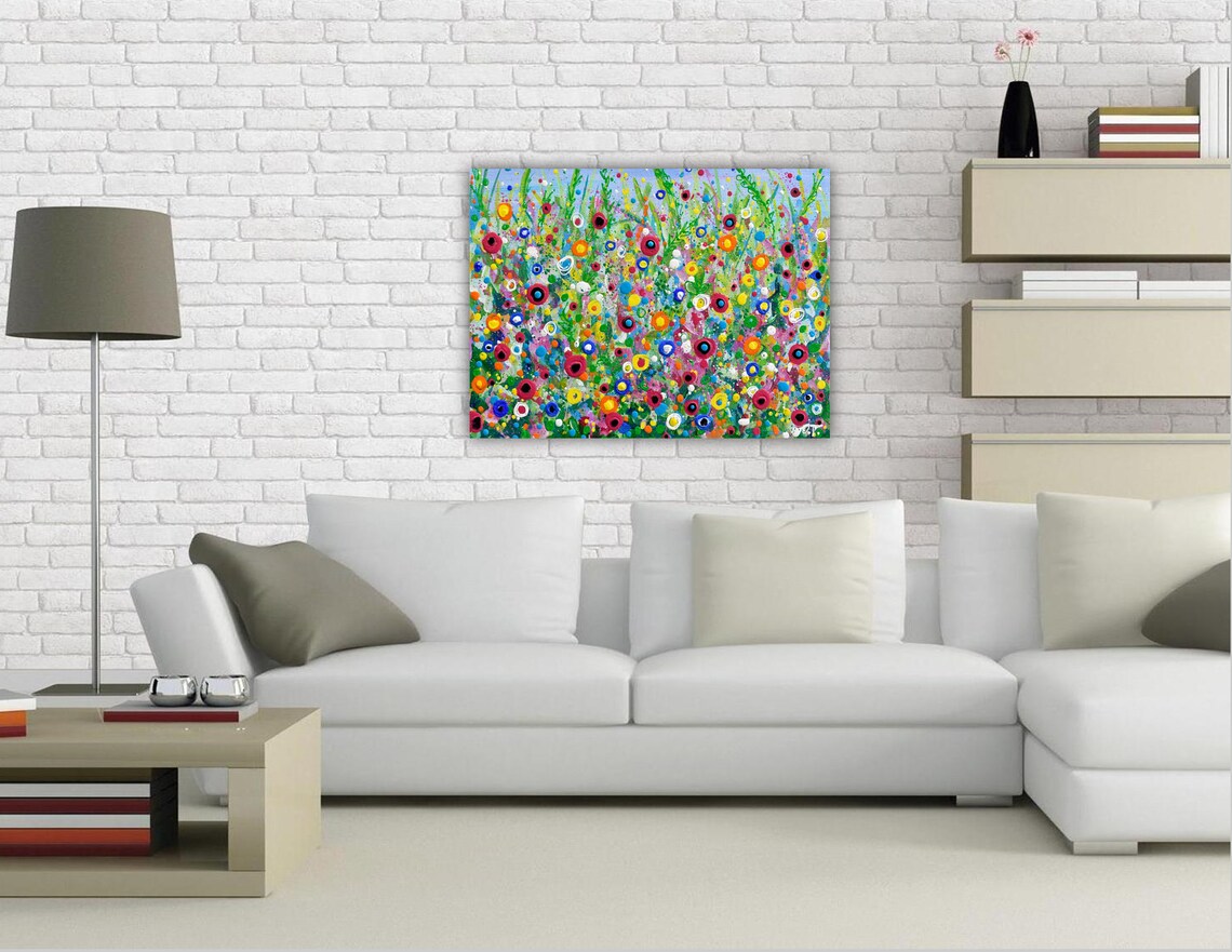 Abstract Wildflower Meadow Floral Fine Art Print - Image 2