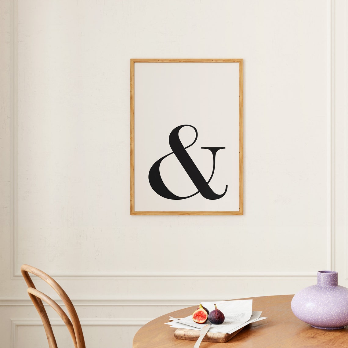 Ampersand Typography Print Oversized Serif Minimalist Art Poster - Image 3