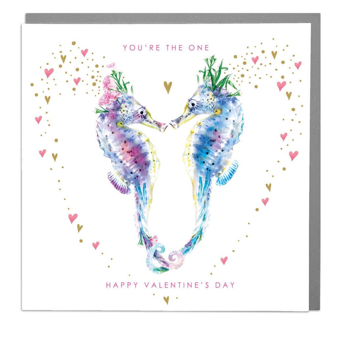 Seahorse You’re The One Valentine’s Day Card