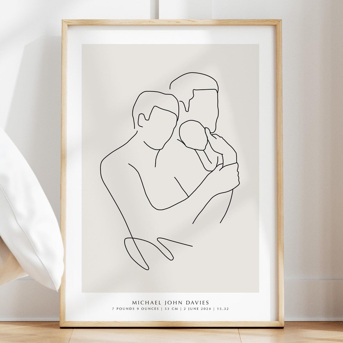 Personalised Baby Wall Art Personalised Baby Print New Baby Gift For Parents Gay Parents Gift Newborn Baby Print Gay Baby Shower