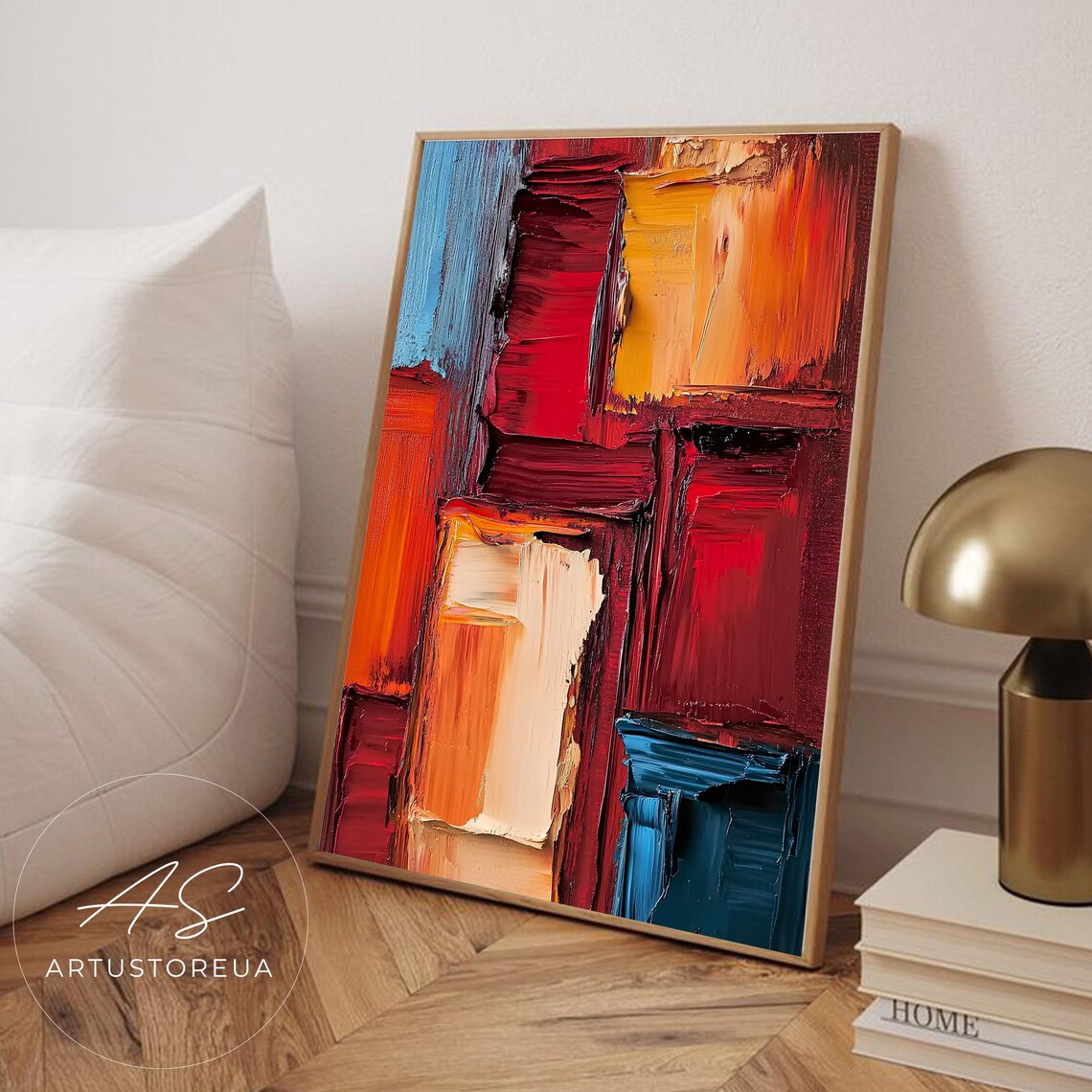 Abstract Oil Painting, Contemporary Wall Art Print