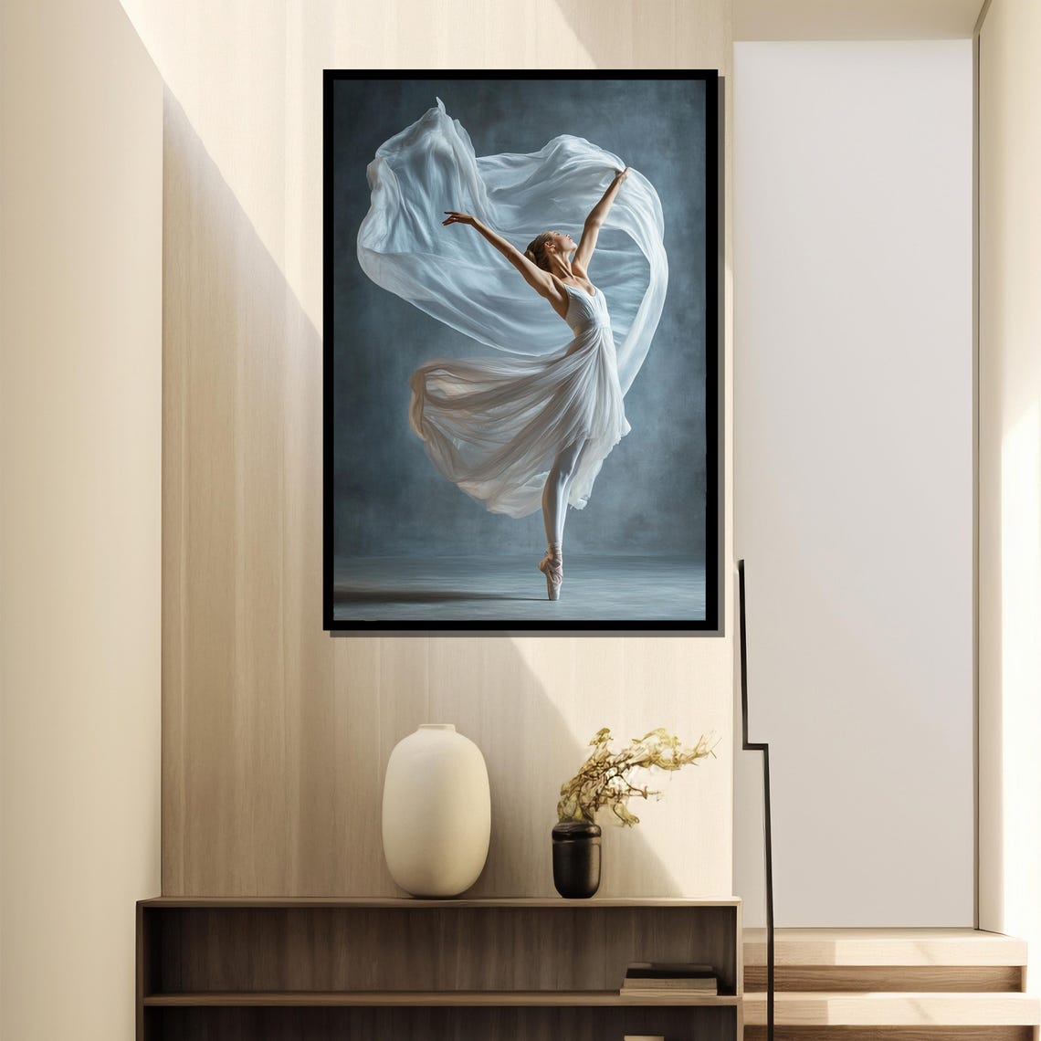 Elegant Ballerina Painting Graceful Dance Motion Artwork Gift For Ballet Lovers And Home Decor - Image 4