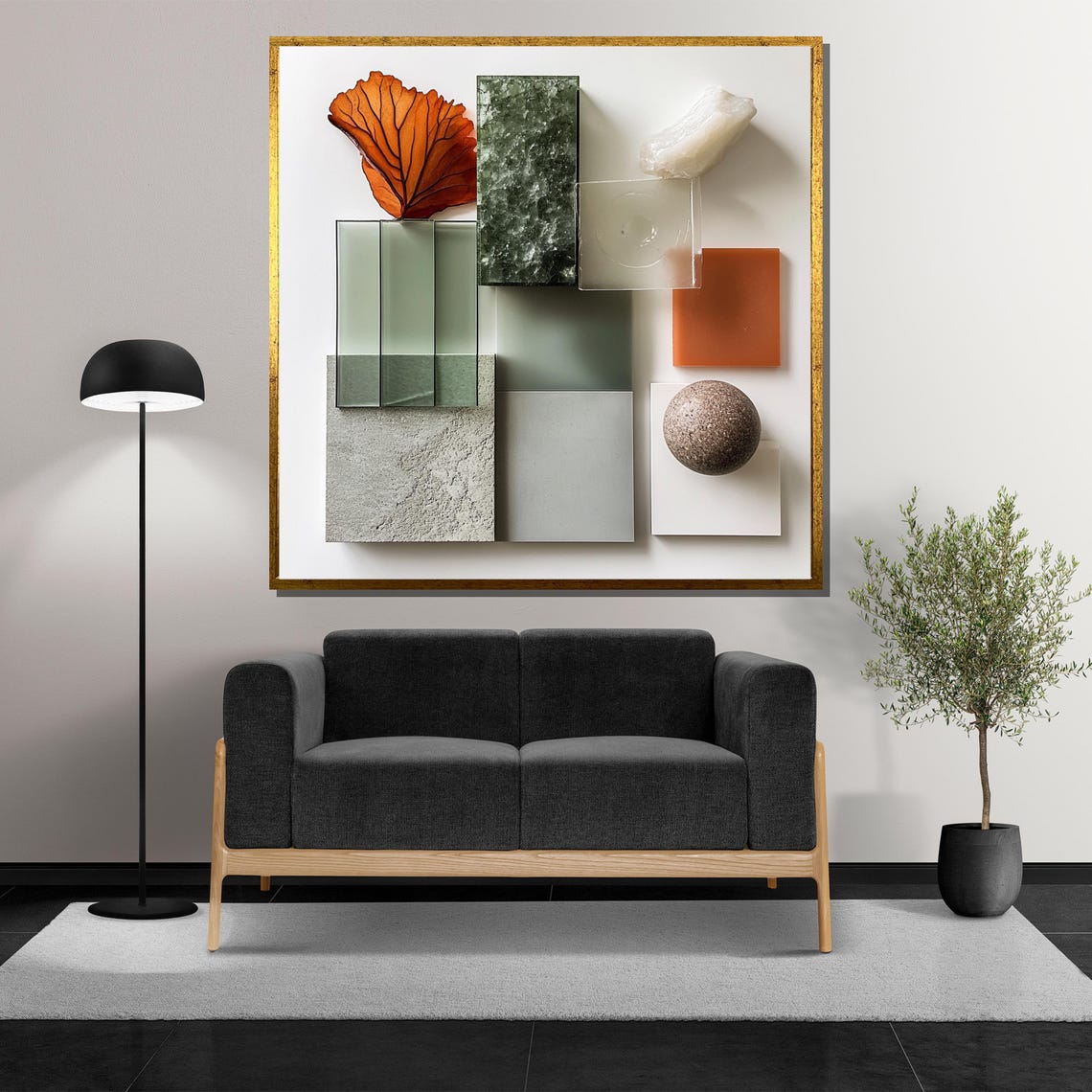 Minimalist Nature Wall Art Soft Green And Earthy Tones Modern Abstract Composition Elegant Neutral Gift For Designers - Image 5