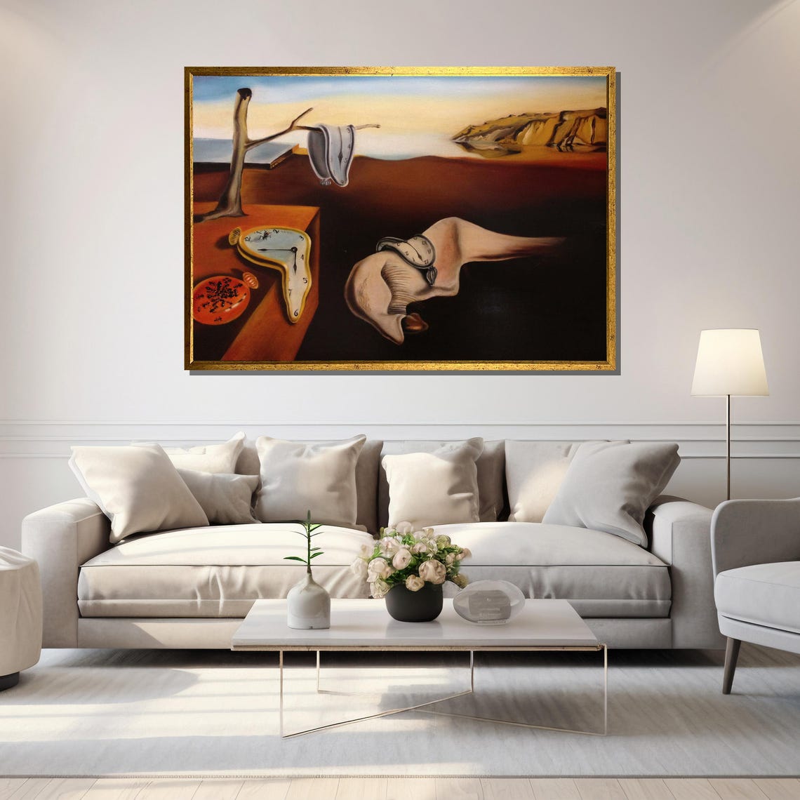 Surreal Melting Clocks Dreamlike Landscape Classic Art Poster - Image 5