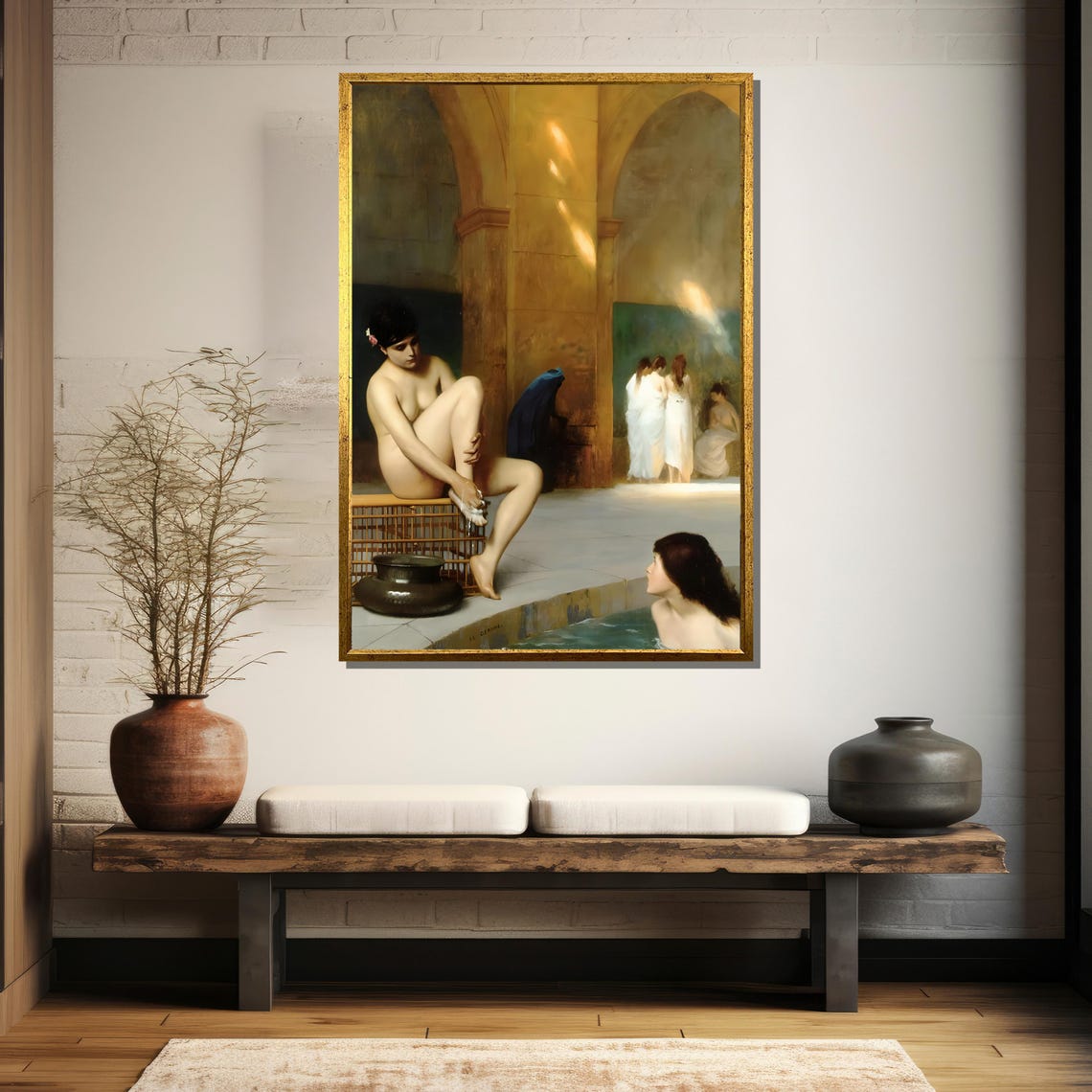 Jean-Leon Gerome Moorish Turkish Bath Classical Painting Poster - Image 5