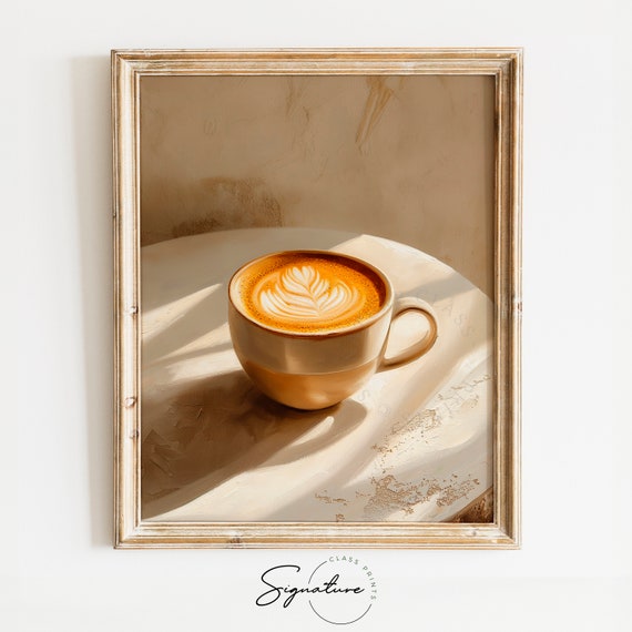 Latte With Artful Foam Design Painting Creative Coffee Artwork Morning Latte Scene Barista Style Coffee Cup Piece 399