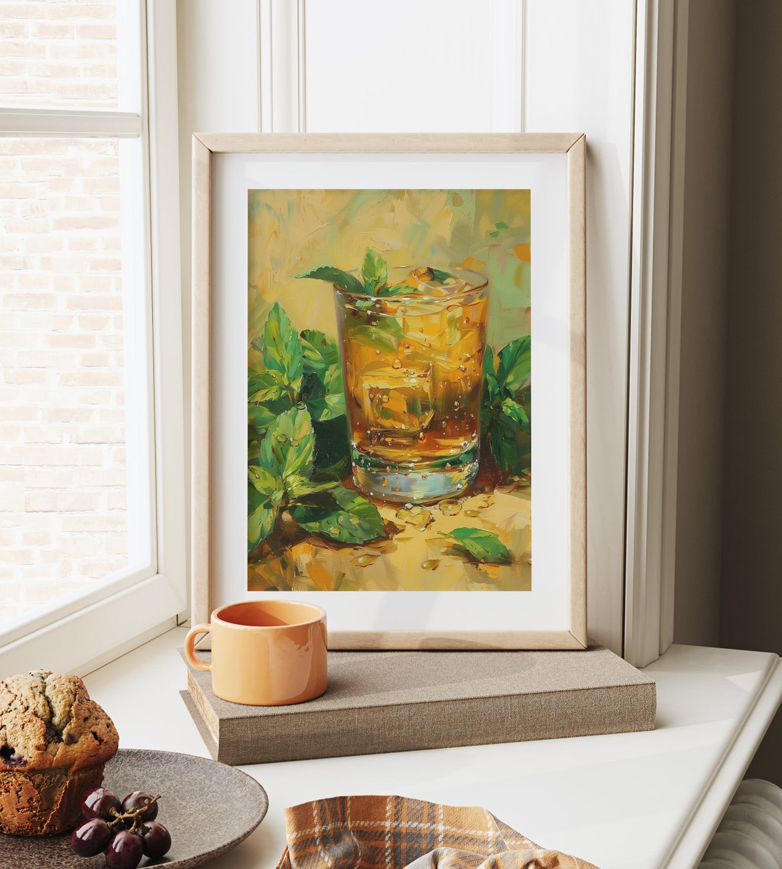 Iced Mint Tea Glass with Fresh Mint Leaves Summer Drink Poster - Image 6