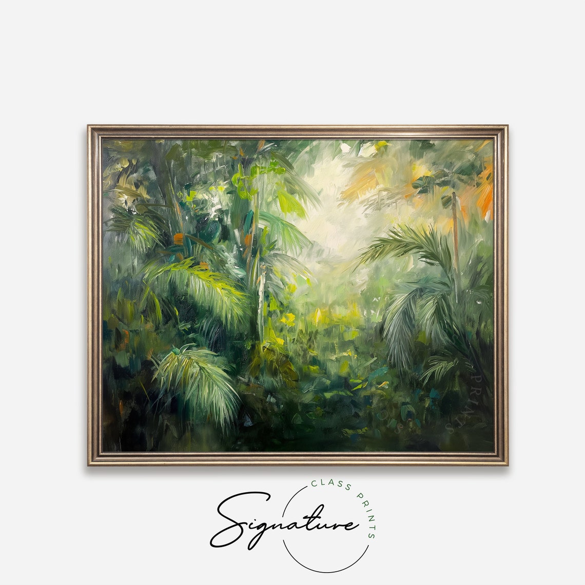 Rainforest Canopy At Dawn Lush Tropical Green Jungle Foliage Poster - Image 4