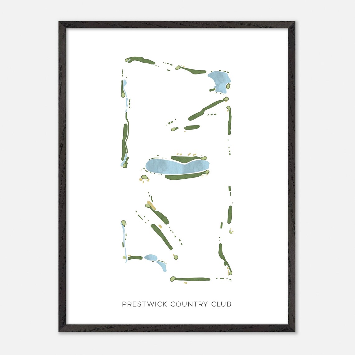 Prestwick Country Club South Carolina Modern Minimalist Golf Poster - Image 3