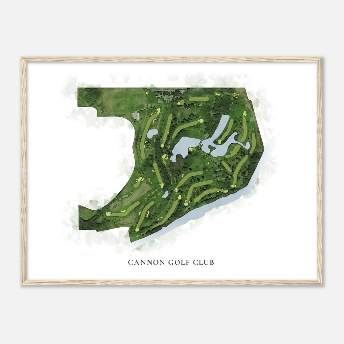 Cannon Golf Club Minnesota Classic Watercolor Map Golfer Gift Golf Wall Art Golf Poster Print Course Layout - Image 2