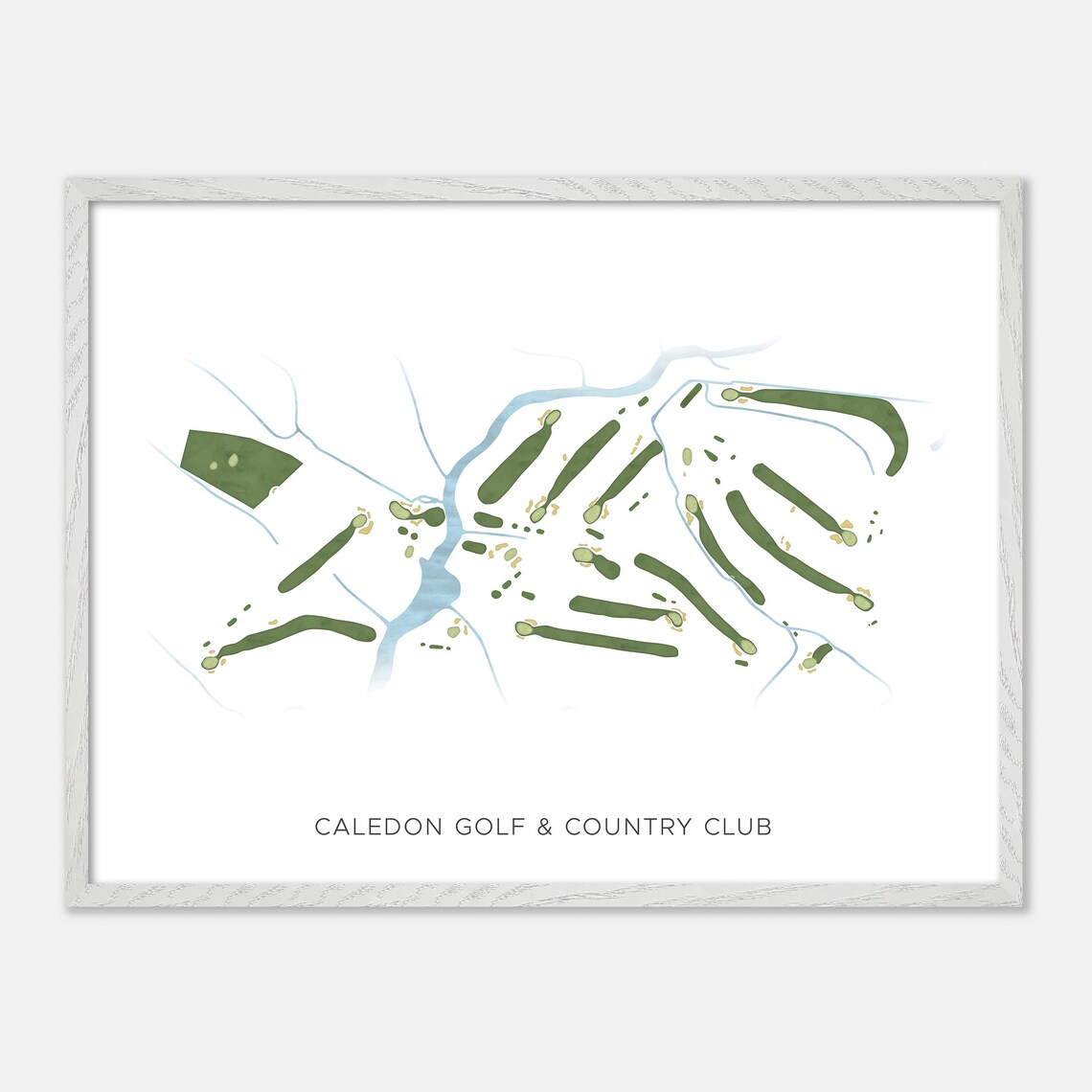 Caledon Golf & Country Club Canada Minimalist Watercolor Golf Map Poster - Image 3