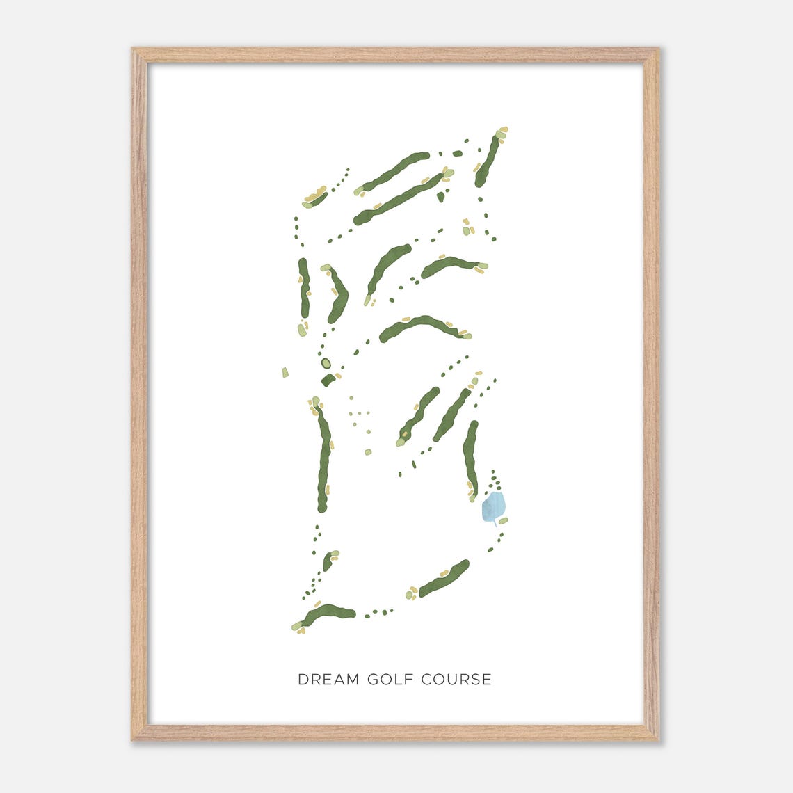 Dream Golf Course Michigan Modern Minimalist Golf Course Poster - Image 6