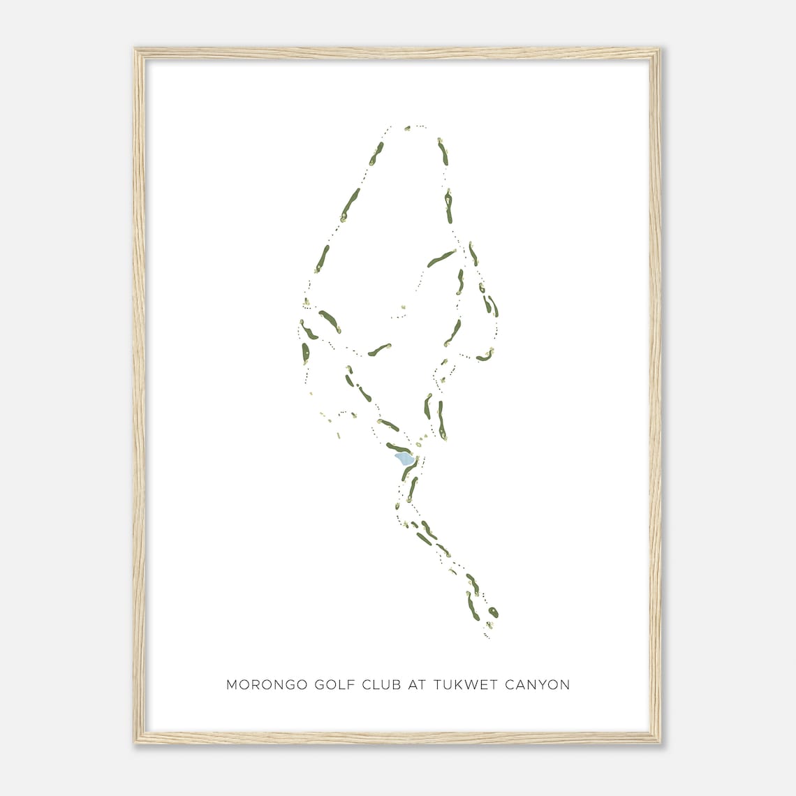 Morongo Golf Club at Tukwet Canyon California Modern Map Poster