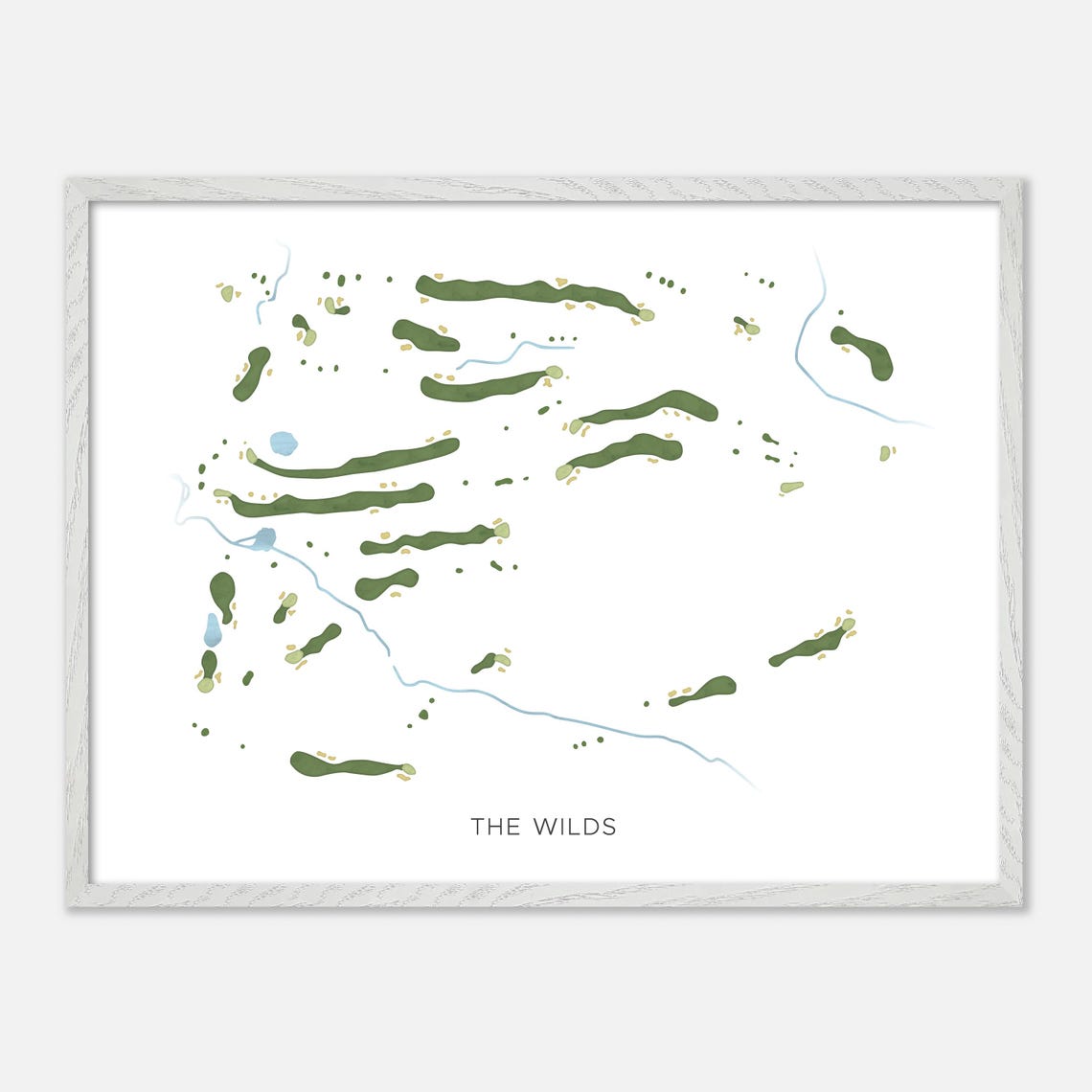 The Wilds Golf Course Canada Minimalist Watercolor Map Poster - Image 3